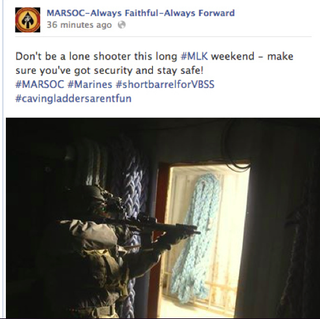 Illustration for article titled Marine Corps Tweets Really Bad MLK Joke